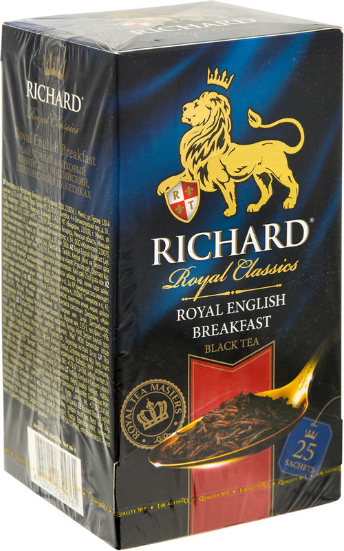 Чай Richard Королевский английский завтрак чёрный байховый, 25x2г — фото 1