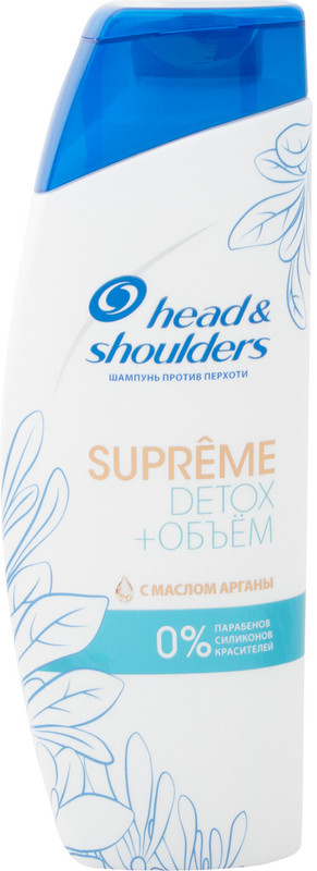 Шампунь Head&Shoulders Supreme Detox + объём с маслом арганы, 300мл