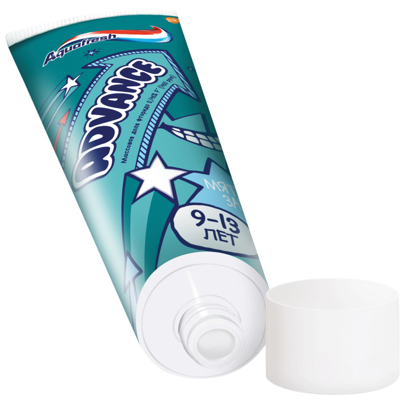 Зубная паста Aquafresh Advance для детей 9-13 лет, 75мл — фото 6