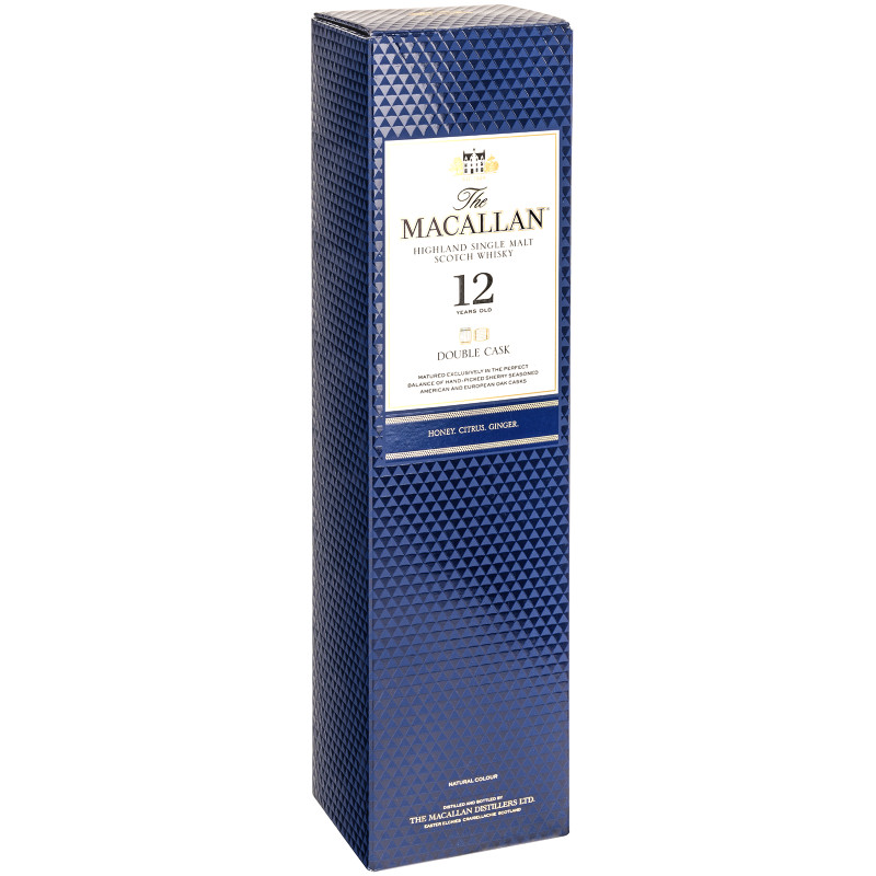 Виски The Macallan Double Cask 12 Years Old 40% в подарочной упаковке, 700мл — фото 1