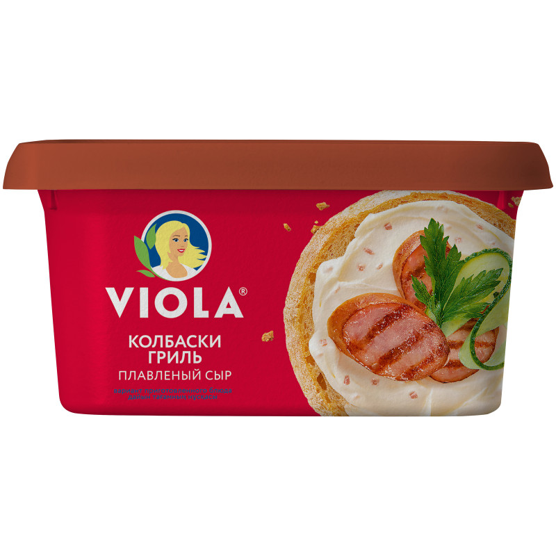 Сыр Viola Виола плавленый с колбасками Гриль 50%, 400г — фото 3