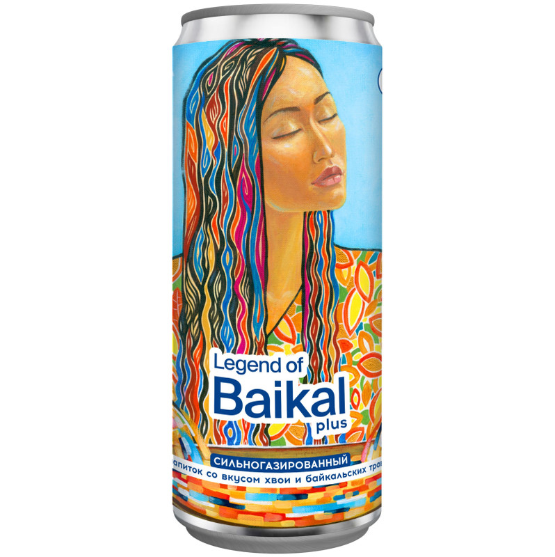 Напиток газированный Legend Of Baikal Plus со вкусом Хвои безалкогольный, 330мл — фото 2