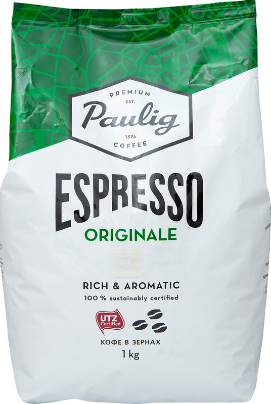 Кофе Paulig Espresso Supremo в зёрнах, 1кг — фото 4