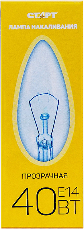 Лампа накаливания Старт ДС 40Вт Е14