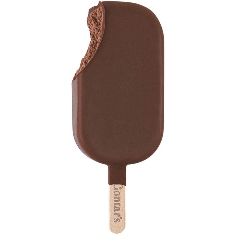 Мороженое GONTARS Темный Шоколад молочное шоколадное в шоколадной глазури с растительным жиром эскимо 12%, 83г — фото 1
