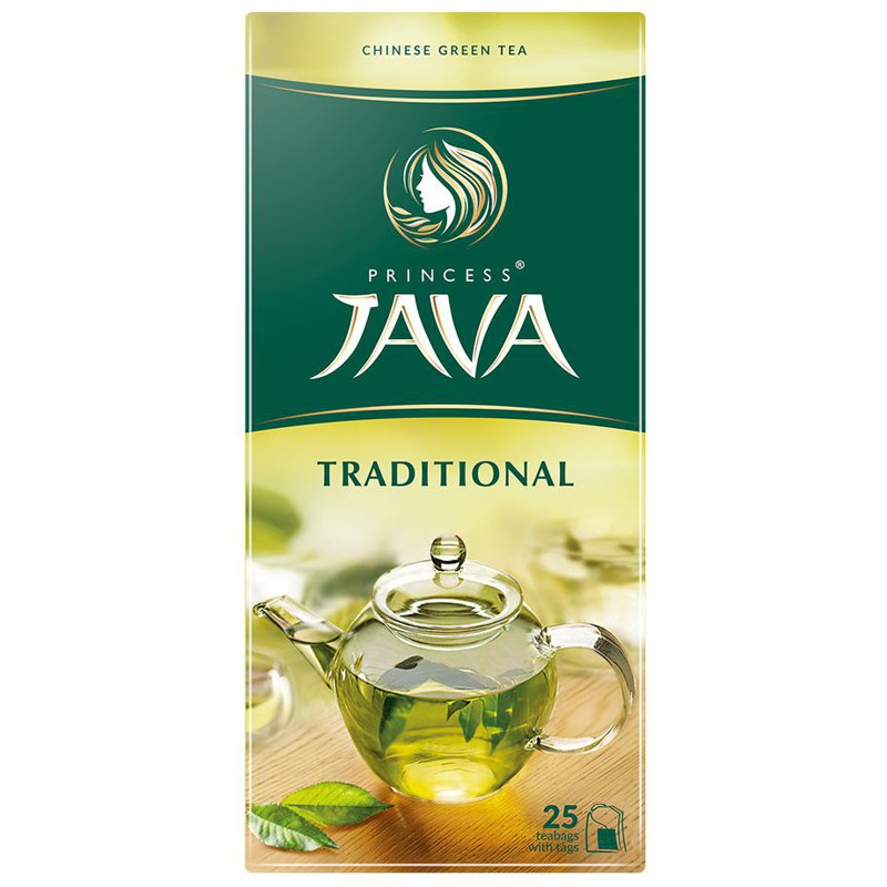 Чай Принцесса Ява Традиционный зелёный в пакетиках, 25х2г — фото 3