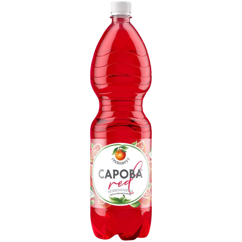 Напиток безалкогольный Сарова Red Грейпфрут среднегазированный, 1.5л