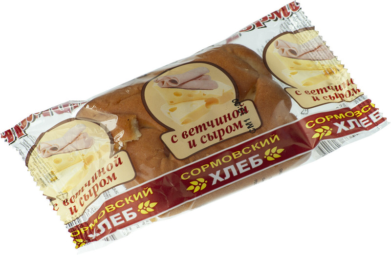 Слойка Сормовский Хлеб Гурман с ветчиной и сыром, 100г — фото 5