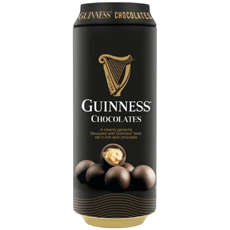 Конфеты Guiness шоколадные с трюфельной начинкой с ирландским пивом, 125г