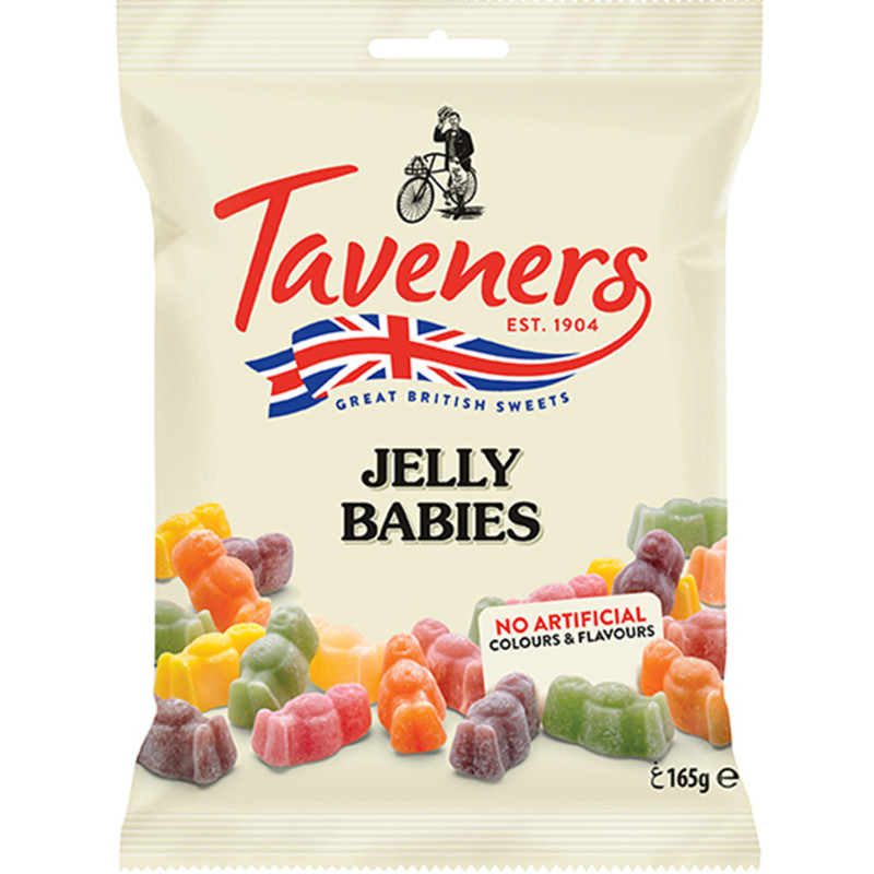 Конфеты Taveners Jelly Babies жевательные, 165г
