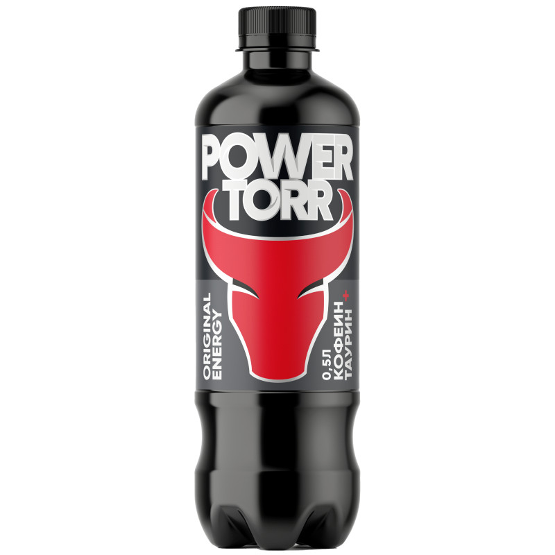 Энергетик Power Torr Black безалкогольный газированный, 500мл