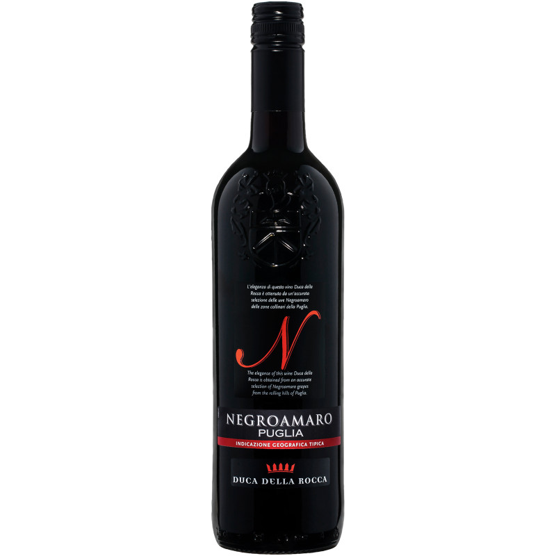 Вино Duca della Rocca Negroamaro красное полусухое, 750мл