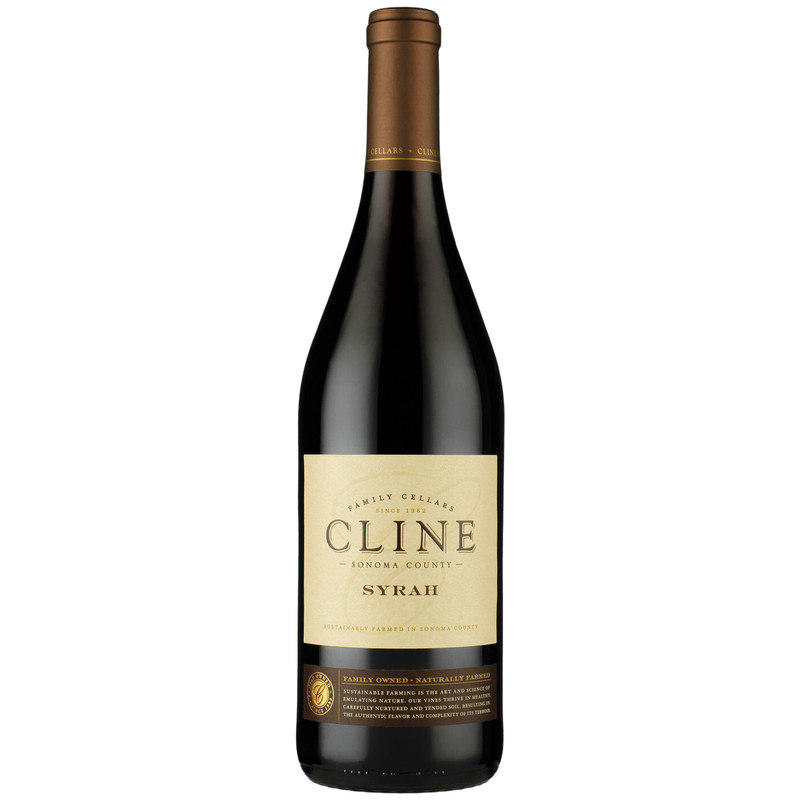 Вино Cline Сонома Каунти Сира красное сухое 9-15%, 750мл