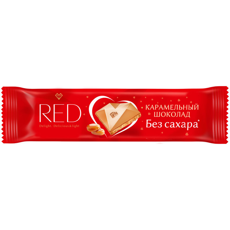 Шоколад Red Delight молочный карамелизованный, 26г