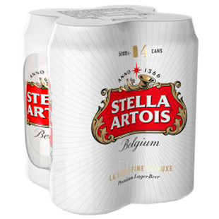 Пиво Stella Artois светлое 5%, 4х500мл — фото 1