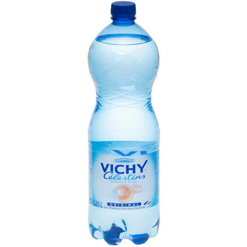 Вода Vichy Celestins минеральная природная питьевая лечебно-столовая газированная, 1.25л