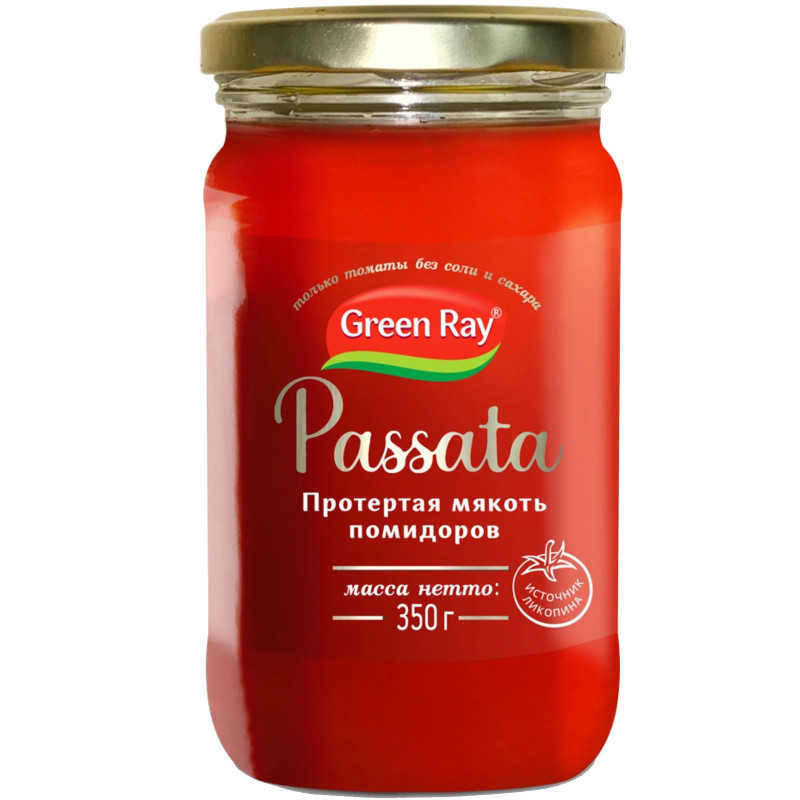 Пюре Green Ray Passata томатное, 350г