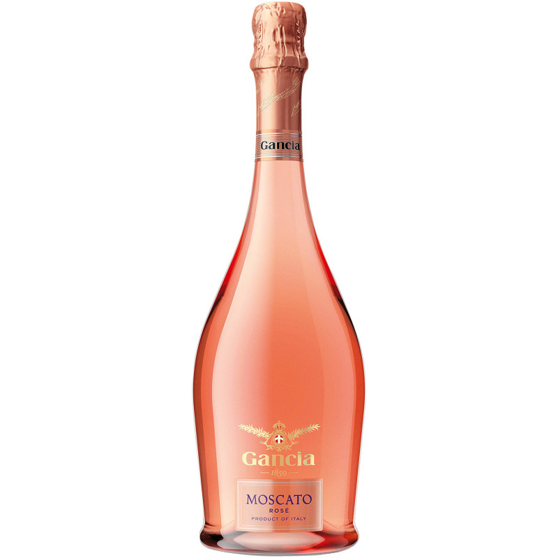 Вино игристое Gancia Москато Розе розовое сладкое 7%, 750мл