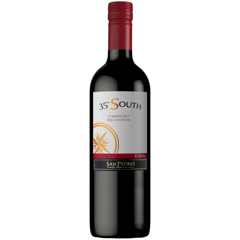 Вино 35° South Cabernet Sauvignon красное сухое 13%, 750мл