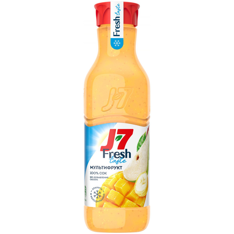 Сок J7 Fresh Taste Мультифрукт с мякотью, 850мл — фото 1