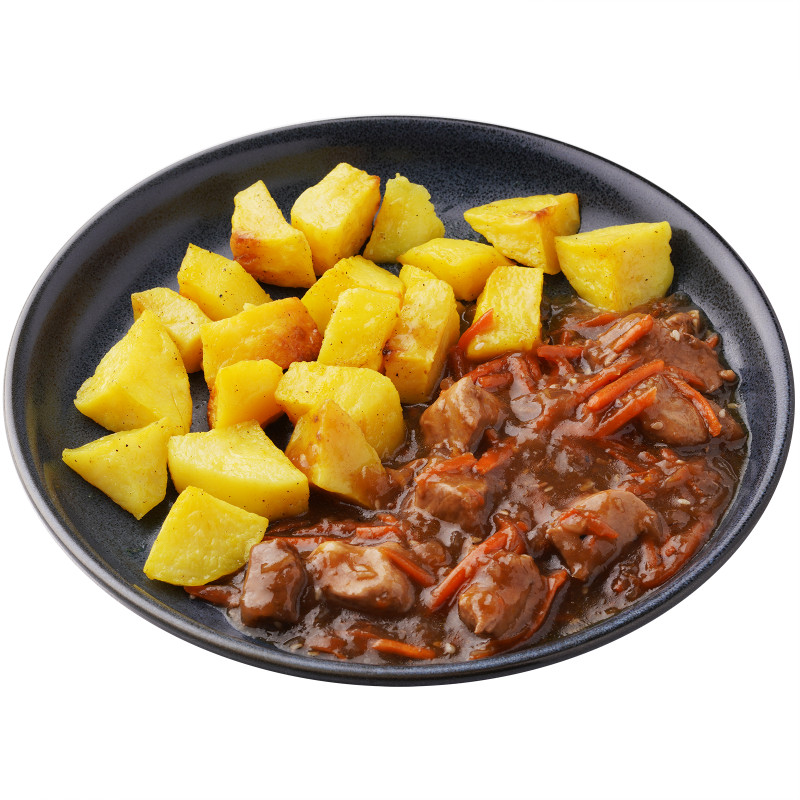 Картофель томленый с мясом и овощами Шеф Перекресток, 250г — фото 1