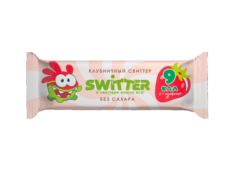 Конфеты Switter Амням клубничные на ягодной основе без сахара, 35г