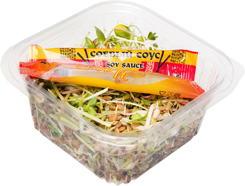 Микс-салат ростковый Солнечная планета Жизнь упаковка, 100г — фото 1