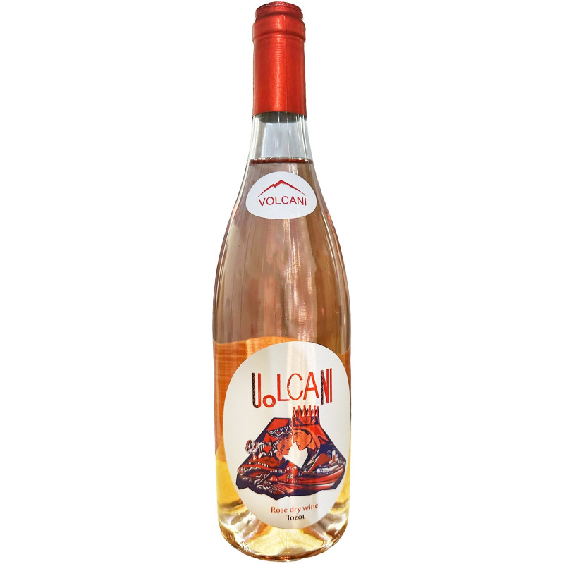 Вино Volcani розовое сухое 13%, 750мл