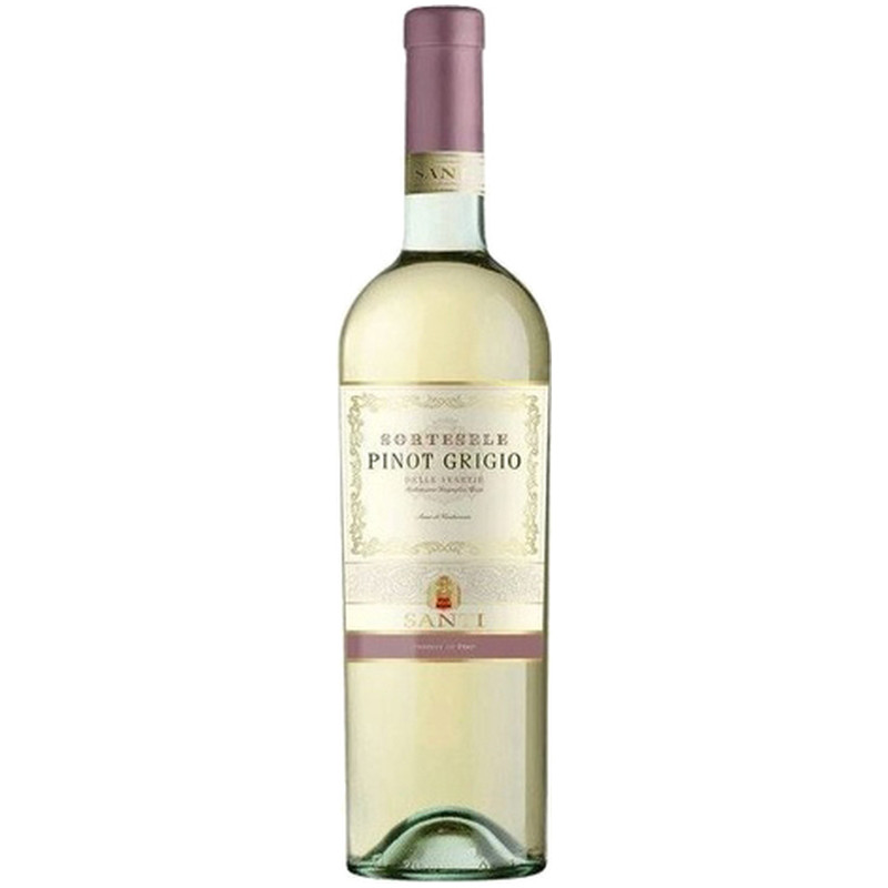 Вино Santi Sortesele Pinot Grigio Valdadige DOC белое сухое 12.5%, 750мл