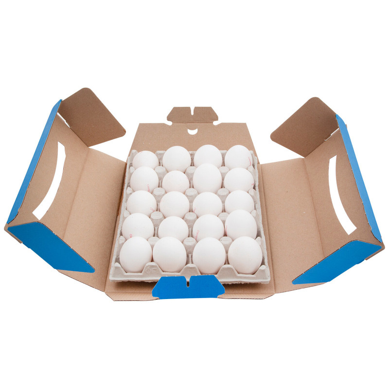 Яйцо куриное Синявинское белое пищевое С1, 20шт — фото 4