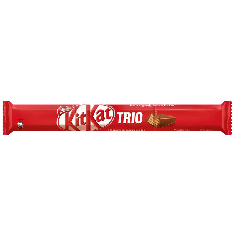 Шоколад молочный KitKat с хрустящей вафлей, 87г