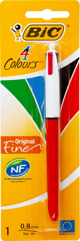 Ручка Bic Colors Classic шариковая 4 цвета — фото 1