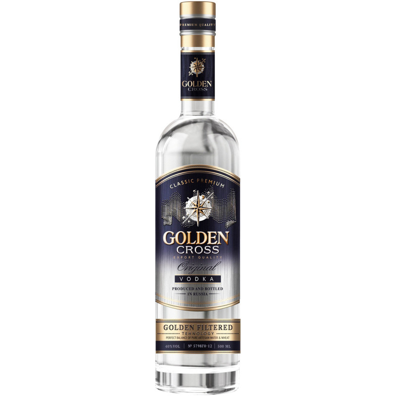 Водка Vodka Golden Gros 40%, 500мл