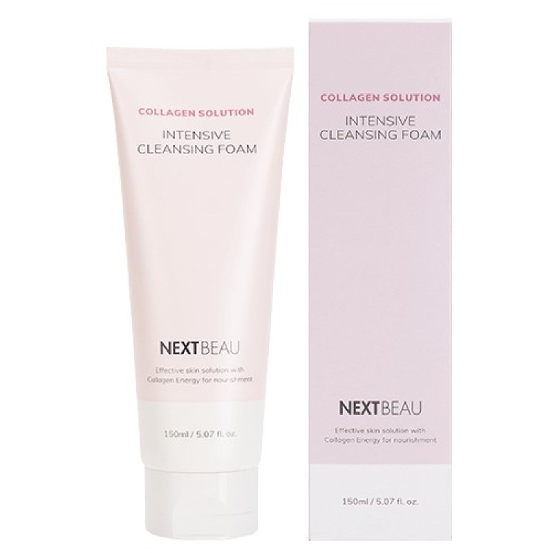 Пенка для лица Nextbeau Collagen Solution Intensive Cleansing Foam с коллагеном, 150мл — фото 1