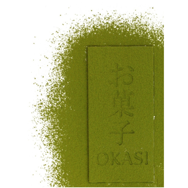 Шоколад Okasi Signature темный и белый с чаем матча, 85г — фото 3