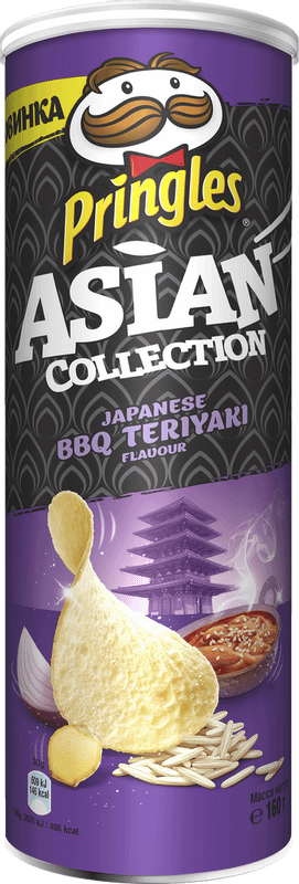 Чипсы рисовые Pringles Asian collection со вкусом соуса барбекю терияки по-японски, 160г
