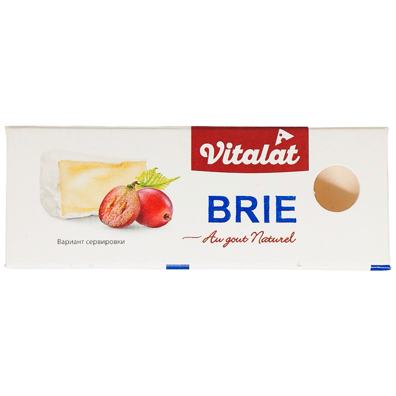 Сыр Vitalat Бри с белой плесенью 60%, 100г — фото 2