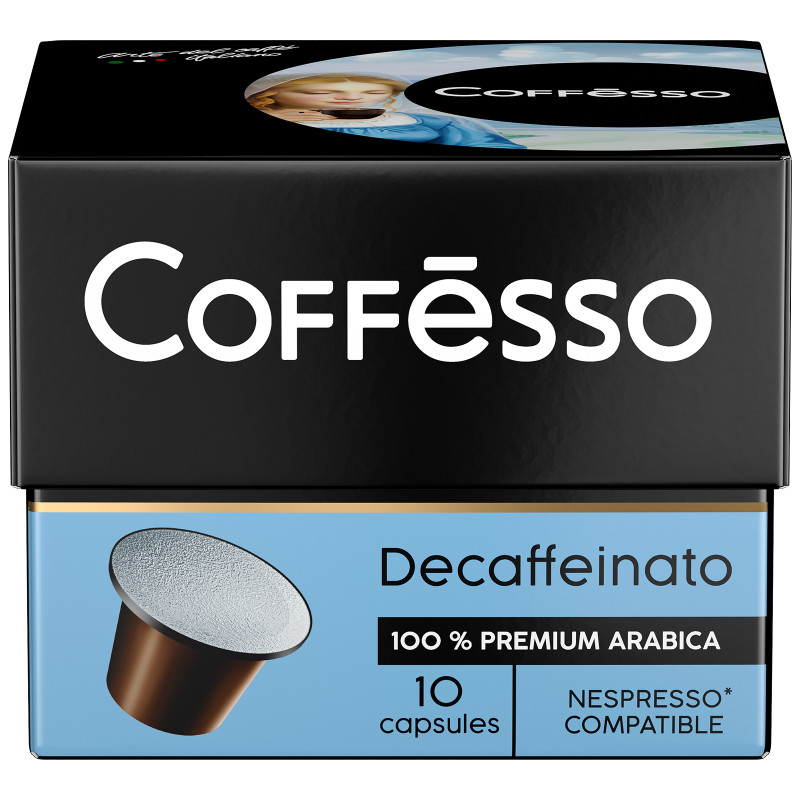 Кофе в капсулах Coffesso Decaffeinato, 20х5г — фото 1