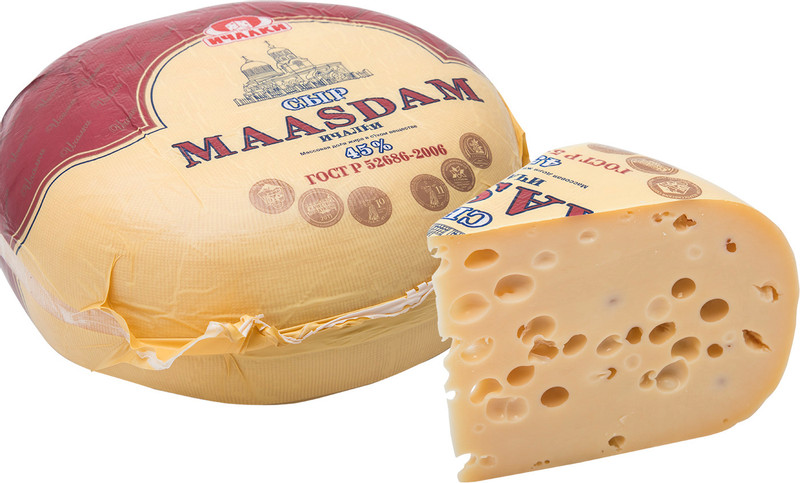 Сыр Ичалки Маасдам 45% — фото 1