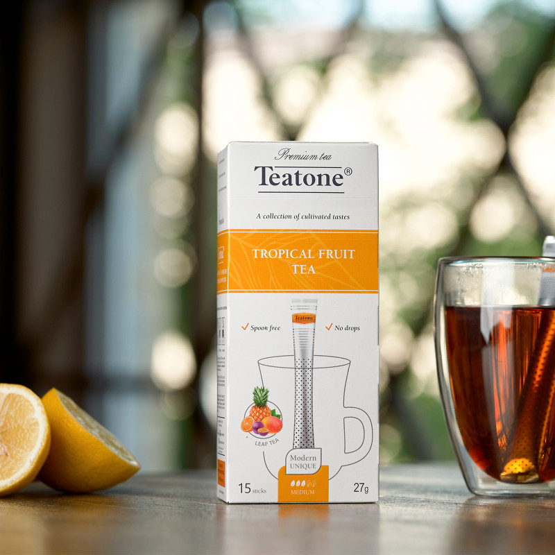 Чай Teatone чёрный с ароматом тропических фруктов, 15х1.8г — фото 2