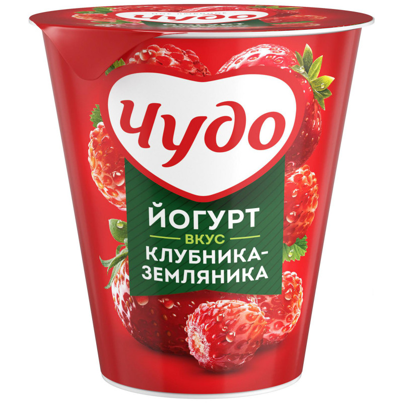 Йогурт фруктовый Чудо Клубника-Земляника 2.5%, 290г — фото 1