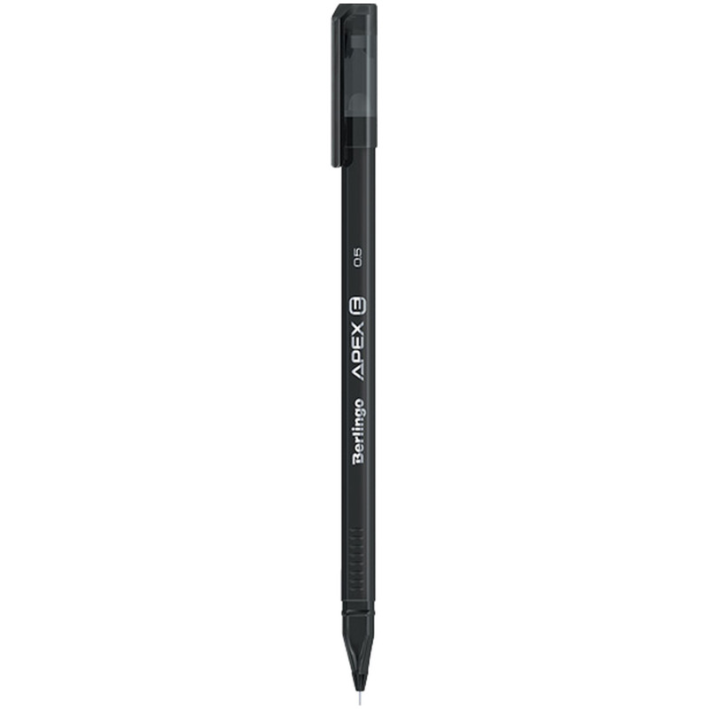 Ручка гелевая Berlingo Apex E стираемая трёхгранная чёрная, 0.5мм