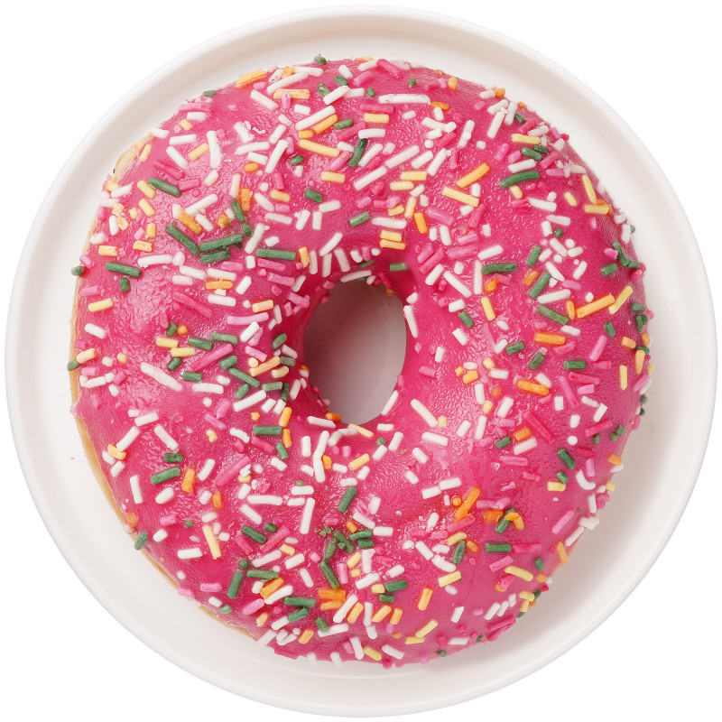 Пончик Перекрёсток Donut со вкусом клубники, 68г