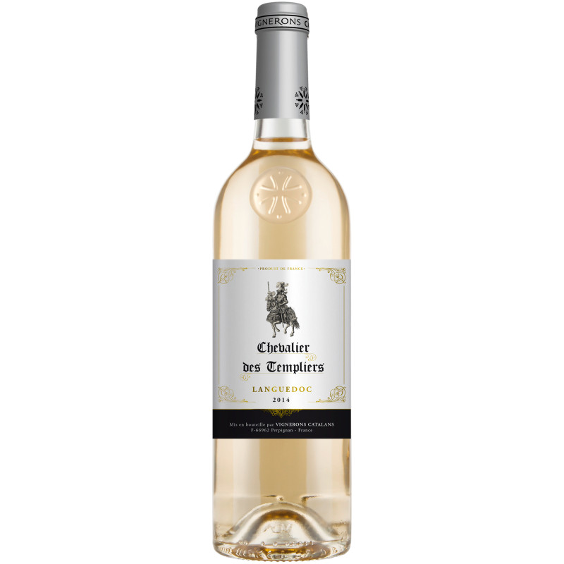 Вино Chevalier des Templiers белое сухое, 750мл