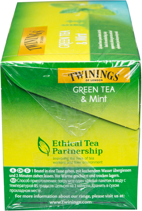 Чай Twinings зелёный с мятой в пакетиках, 25х1.5г — фото 3