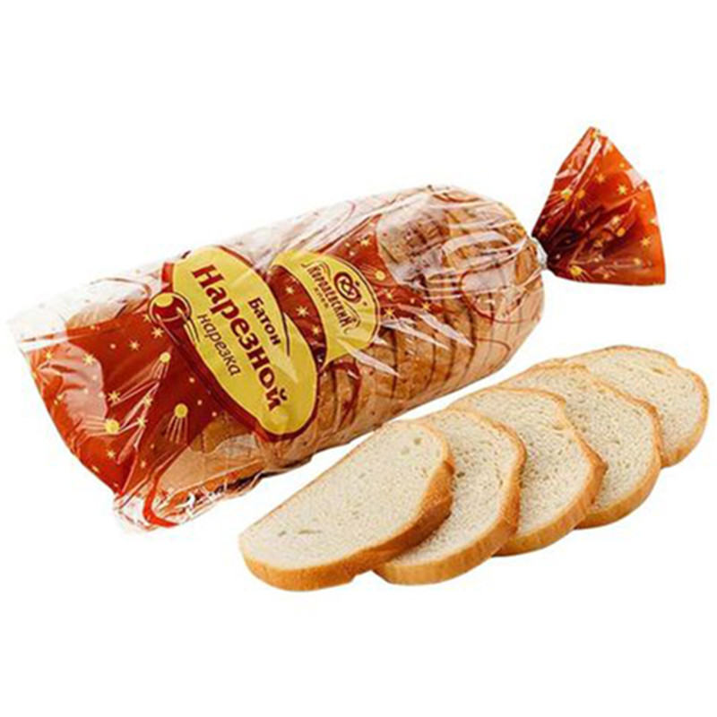 Батон Королевский Хлеб Нарезной высший сорт, 400г — фото 1