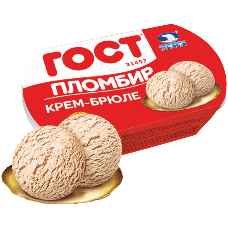 Мороженое Челны холод крем-брюле ГОСТ 12%, 400г — фото 1