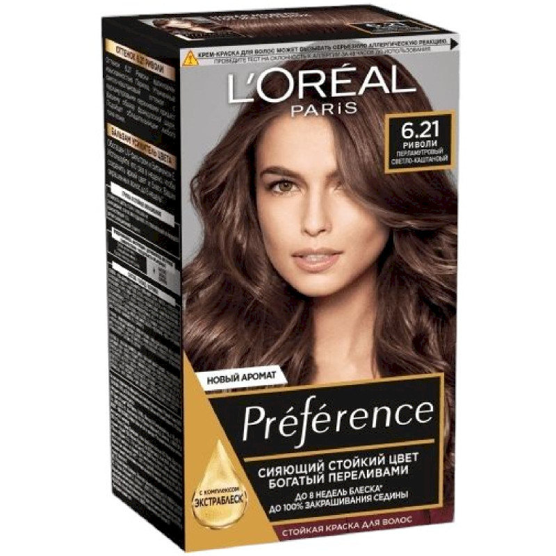 Краска для волос L'Oreal Paris Preference 6.21 Риволи