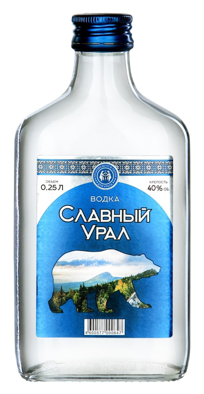Водка Славный Урал 40%, 250мл