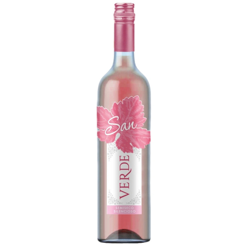 Вино San Verde ординарное полусухое розовое, 750мл